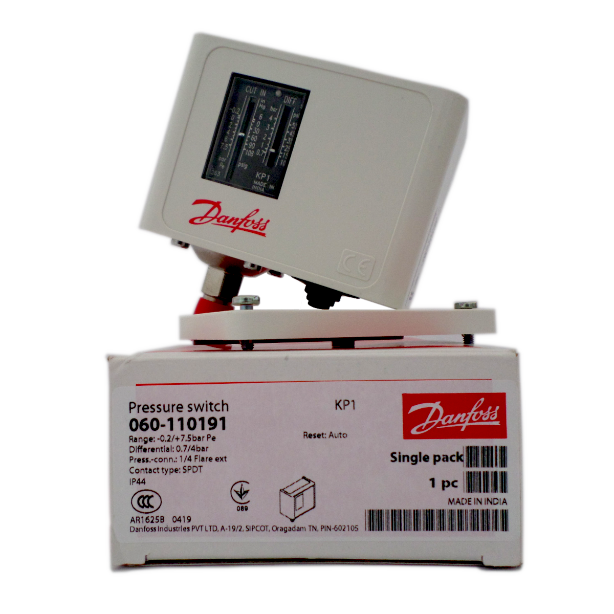 Pressostato Kp1 Rearme Automatico Danfoss 060 110191 (1)