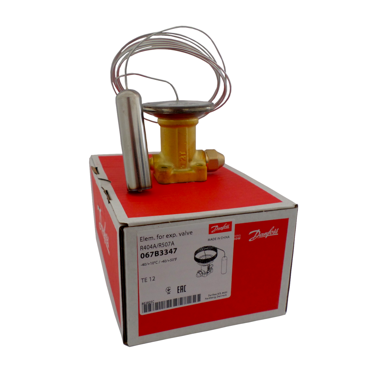 Elemento Para Válvula Exp. Te 12 Danfoss 067b3347 Peça + Caixa Cód