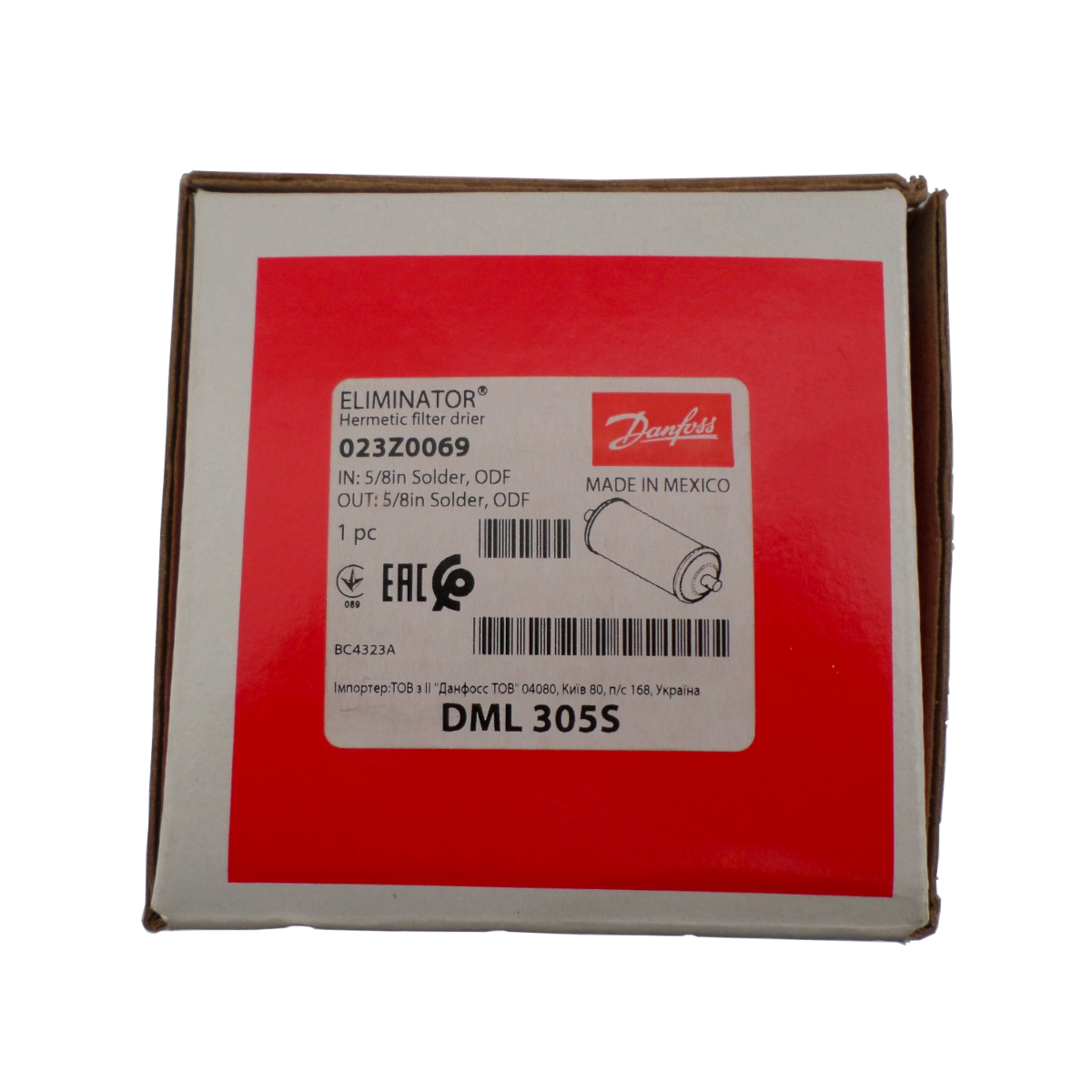 Filtro Secado Dml 305s 58 Solda Danfoss 023z0069 (4)