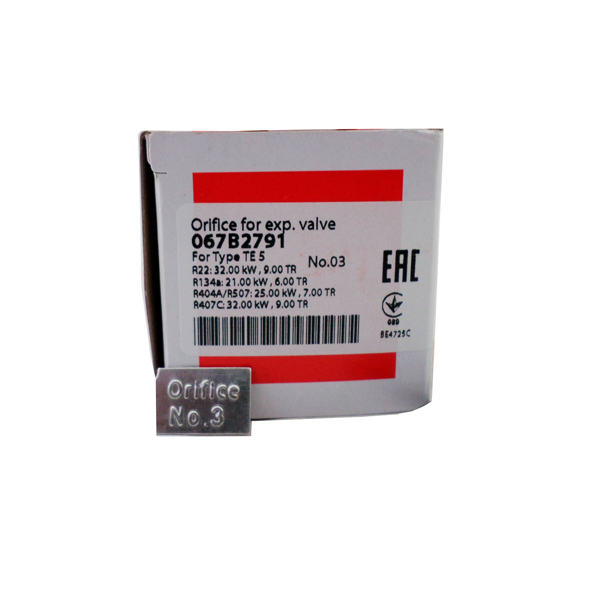 OrifÍcio 03 Para VÁlvula De ExpansÃo T5 Te5 Danfoss 067b2791 Caixa