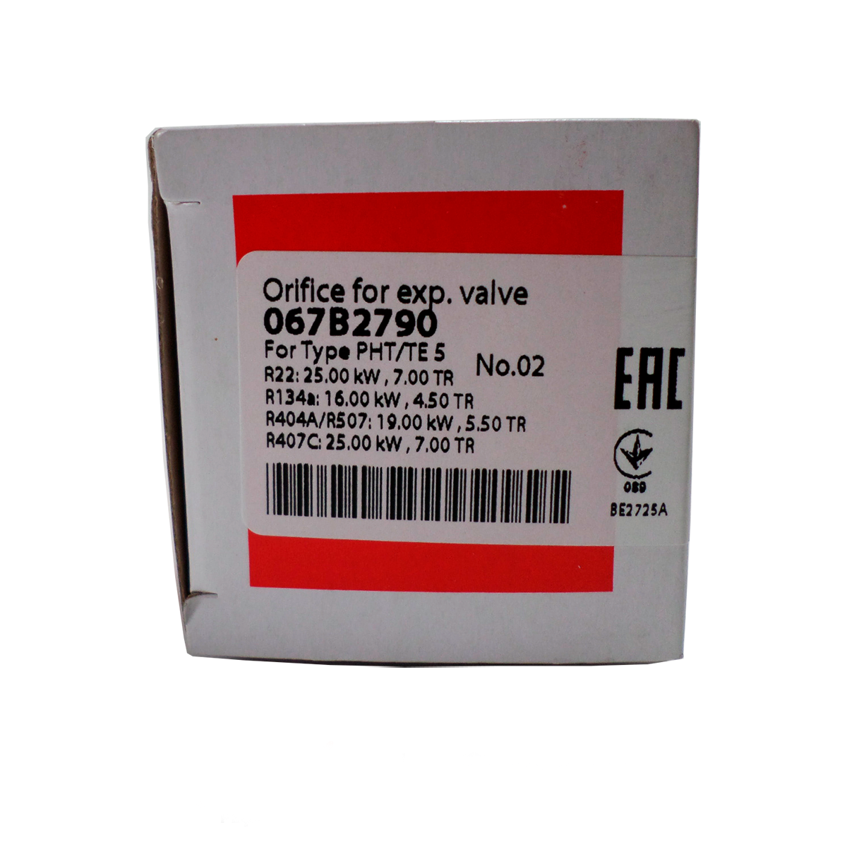 Orificio Nº 2 Para Valvula Expansao T5 Te5 Danfoss 067b2790 (7)