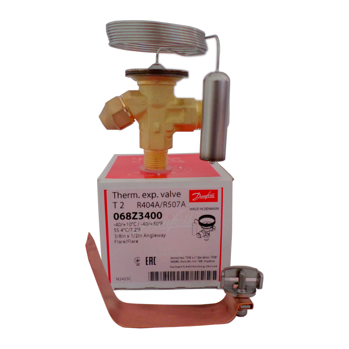 Válvula Exp. Ts 2 Danfoss 068z3400 Caixa Cód + Peça Capa